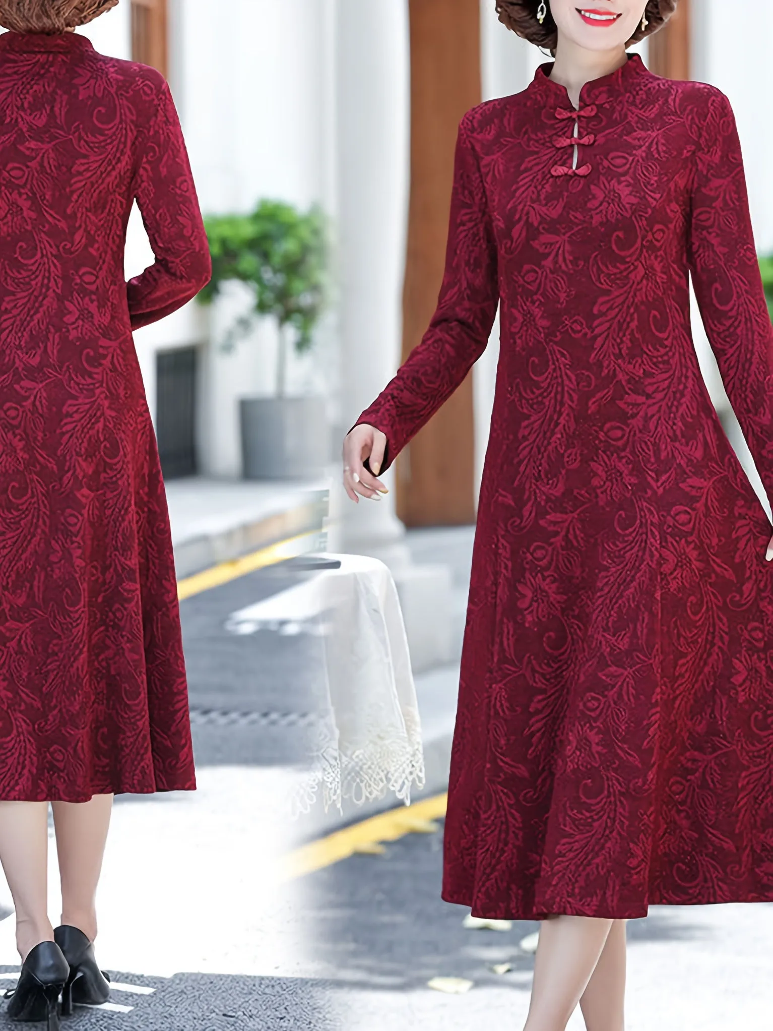 Elegant Long Sleeve Dress for Women