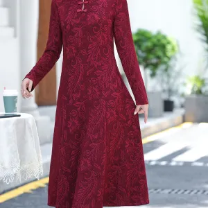 Elegant Long Sleeve Dress for Women