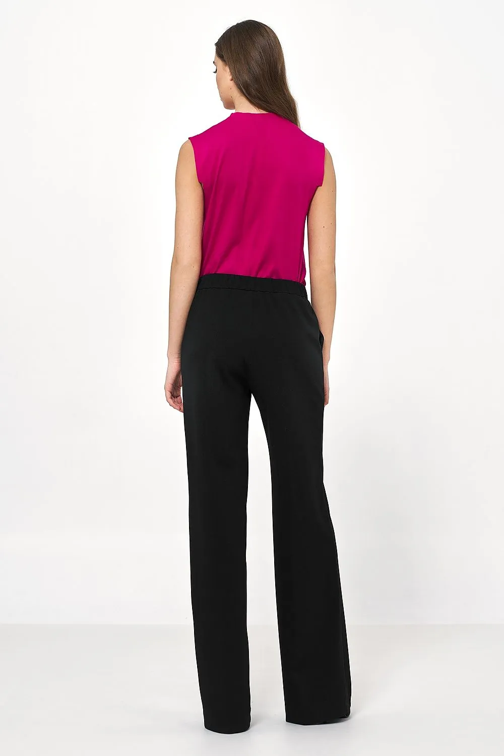 Elevated High-Rise Loose Trousers