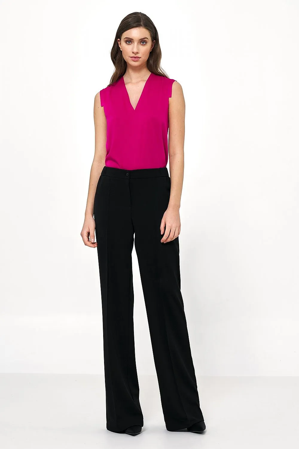 Elevated High-Rise Loose Trousers