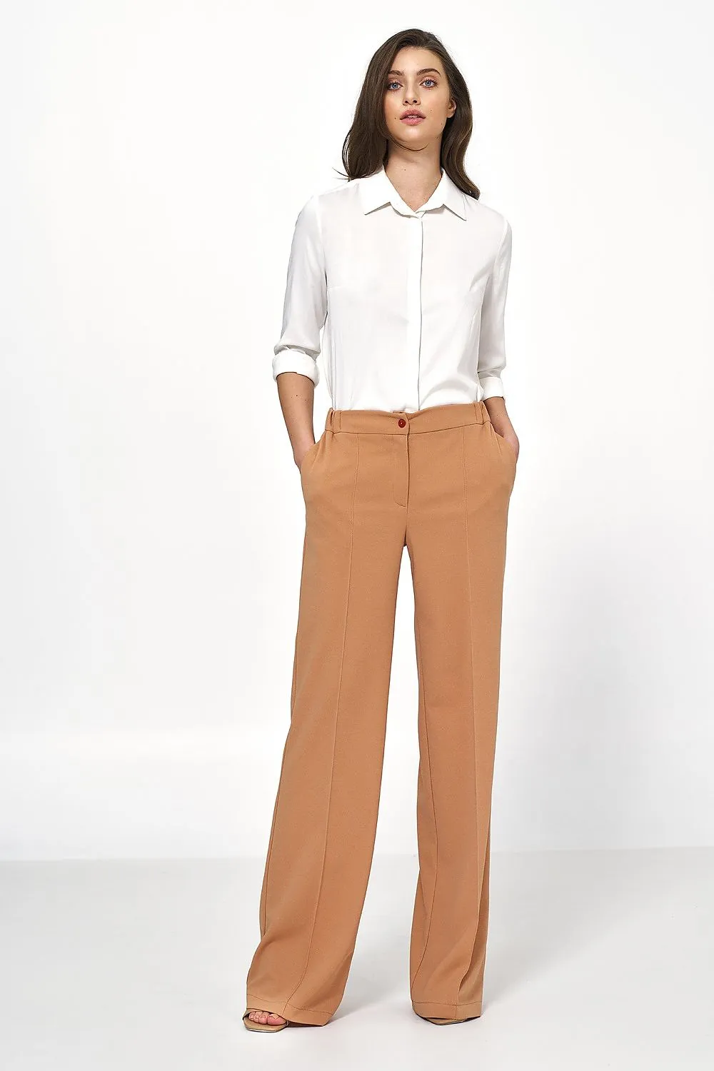 Elevated High-Rise Loose Trousers