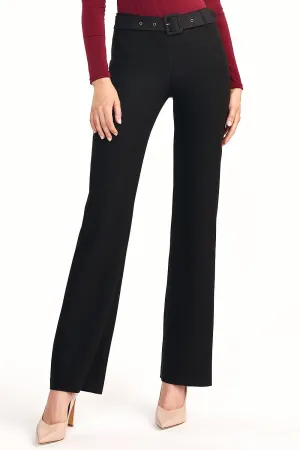 Elevated Waist Flared Trousers