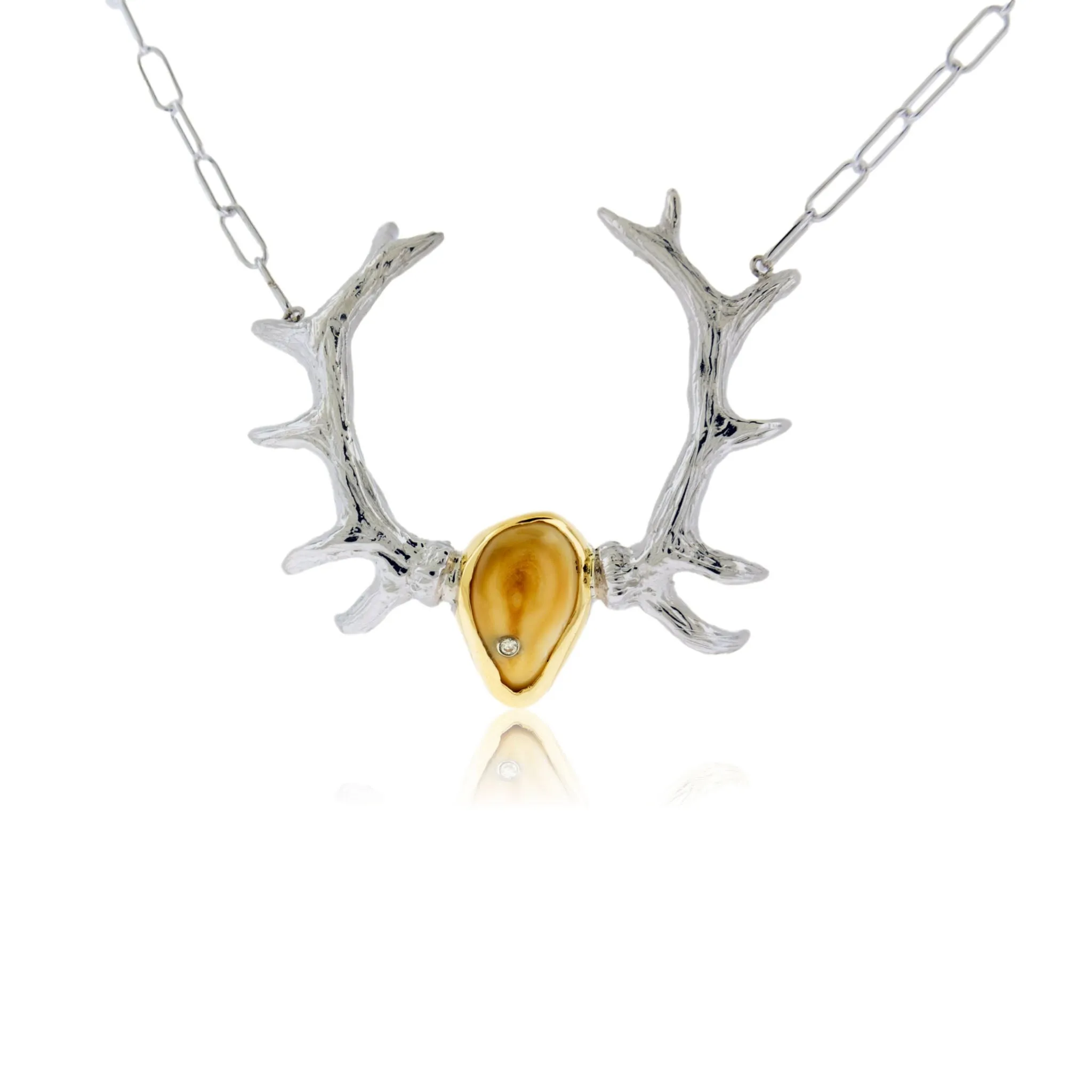 Elk Ivory European Mount Necklace