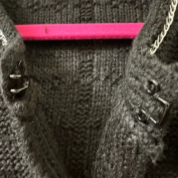 Ella by Rafaella Women's Petite Chain Trimmed Sweater