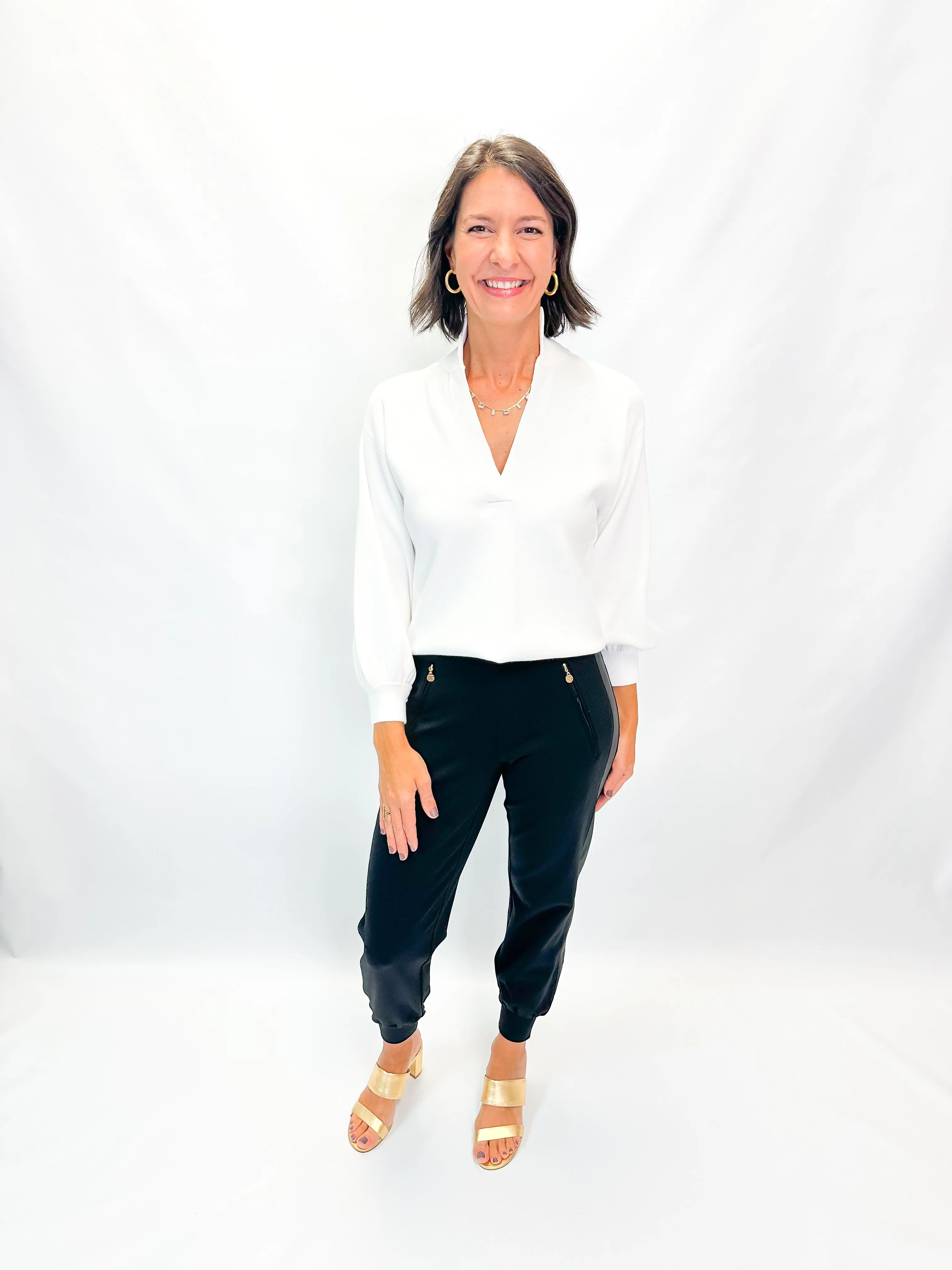 Emily McCarthy Lolli Sweater - White