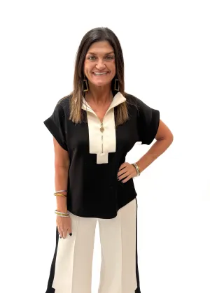 Emily McCarthy Poppy	Pullover	- Black Sand