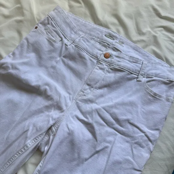 EUC, Old Navy Rockstar Women's Super Skinny High-Rise Bright White Jeans Size 16