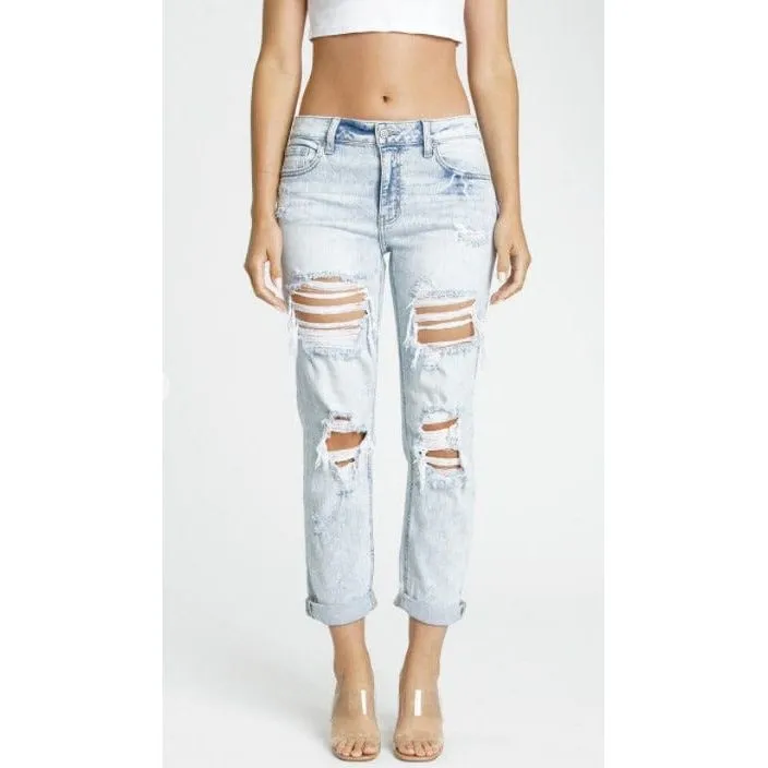 Eunina Frankie Mid Rise Girlfriend Jeans