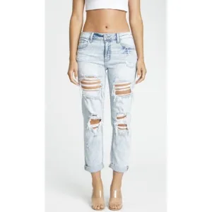 Eunina Frankie Mid Rise Girlfriend Jeans