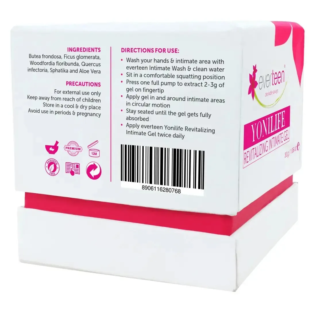everteen Combo - Yonilife Revitalizing Gel 30g and Witch Hazel Intimate Wash For Moms 105ml