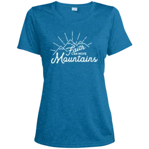 Faith and Mountains | Ladies’ Wicking T-Shirt