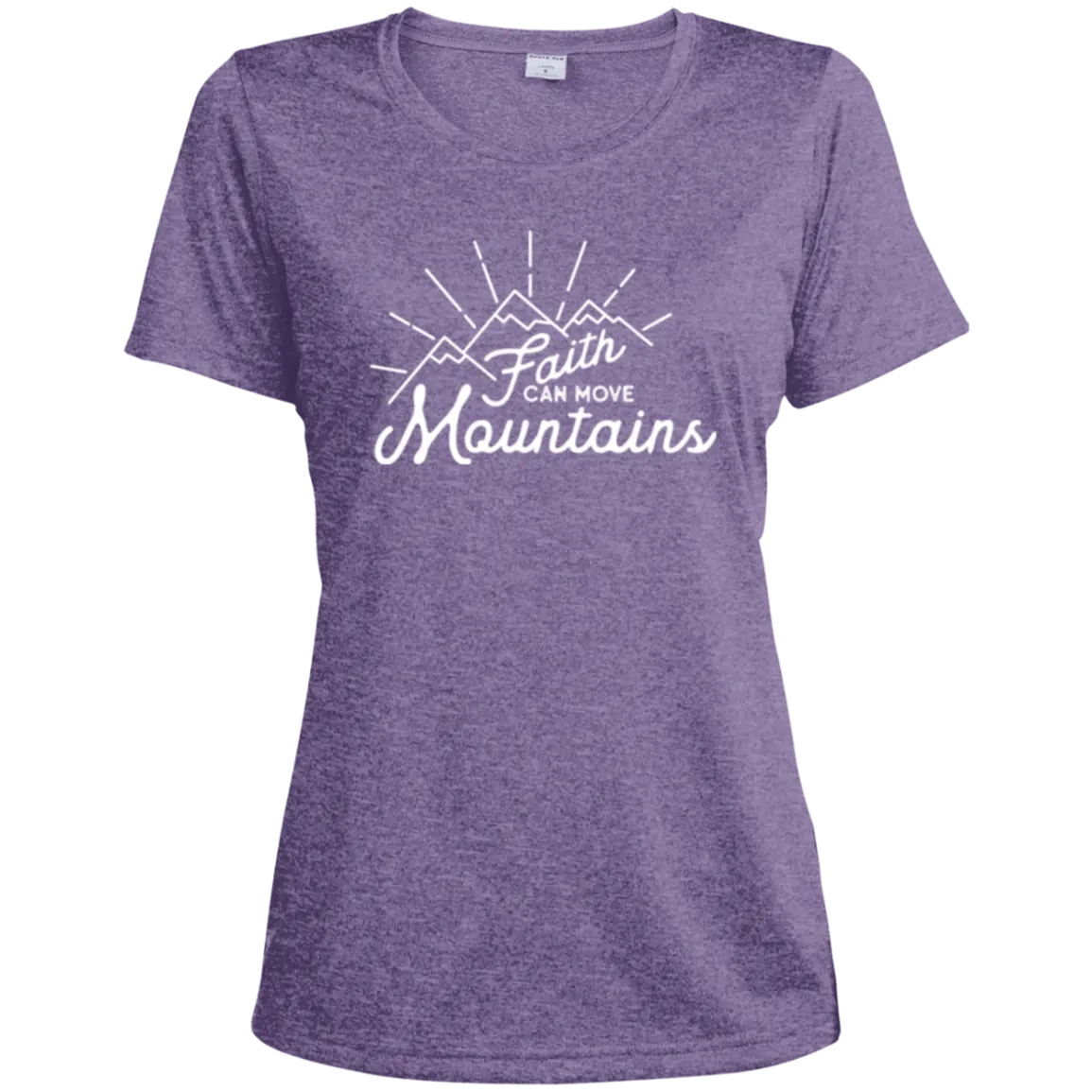 Faith and Mountains | Ladies’ Wicking T-Shirt
