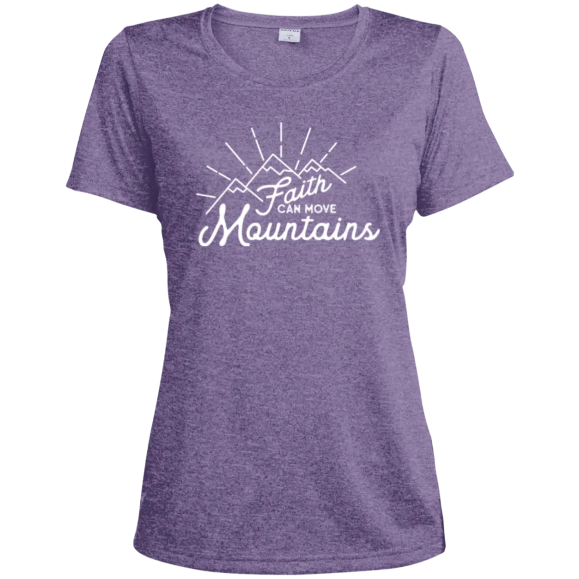 Faith and Mountains | Ladies’ Wicking T-Shirt