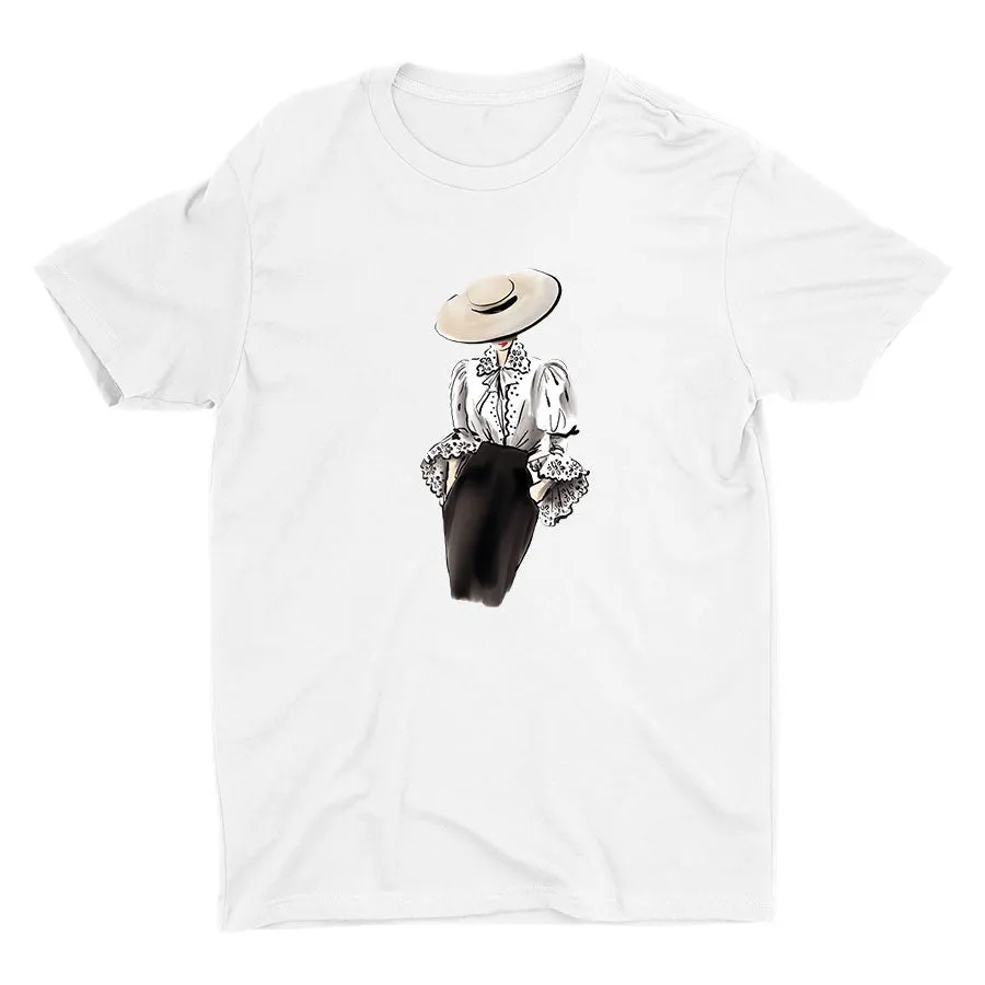 Fashion Illustration Cotton Tee