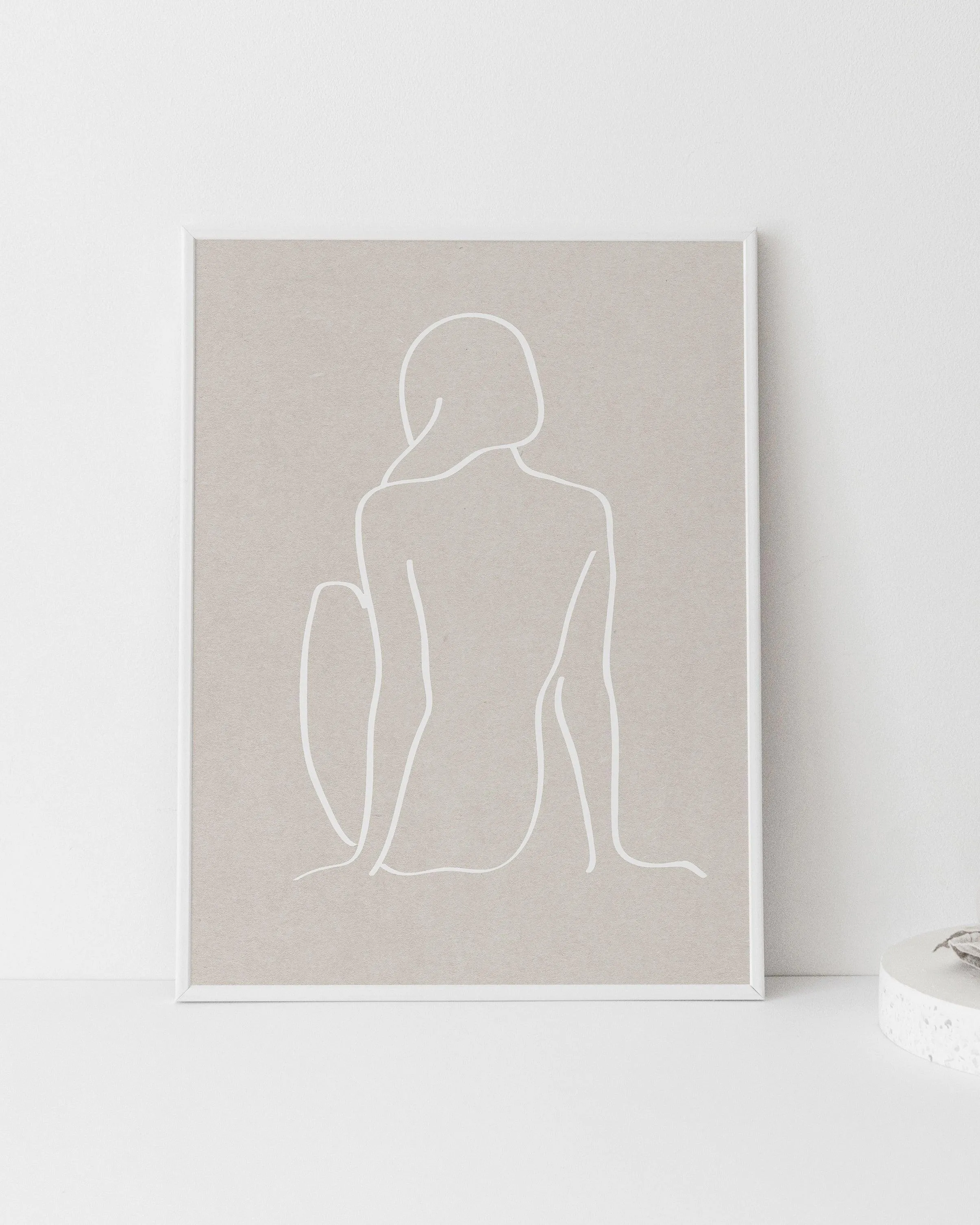 figure 1 art print in cement