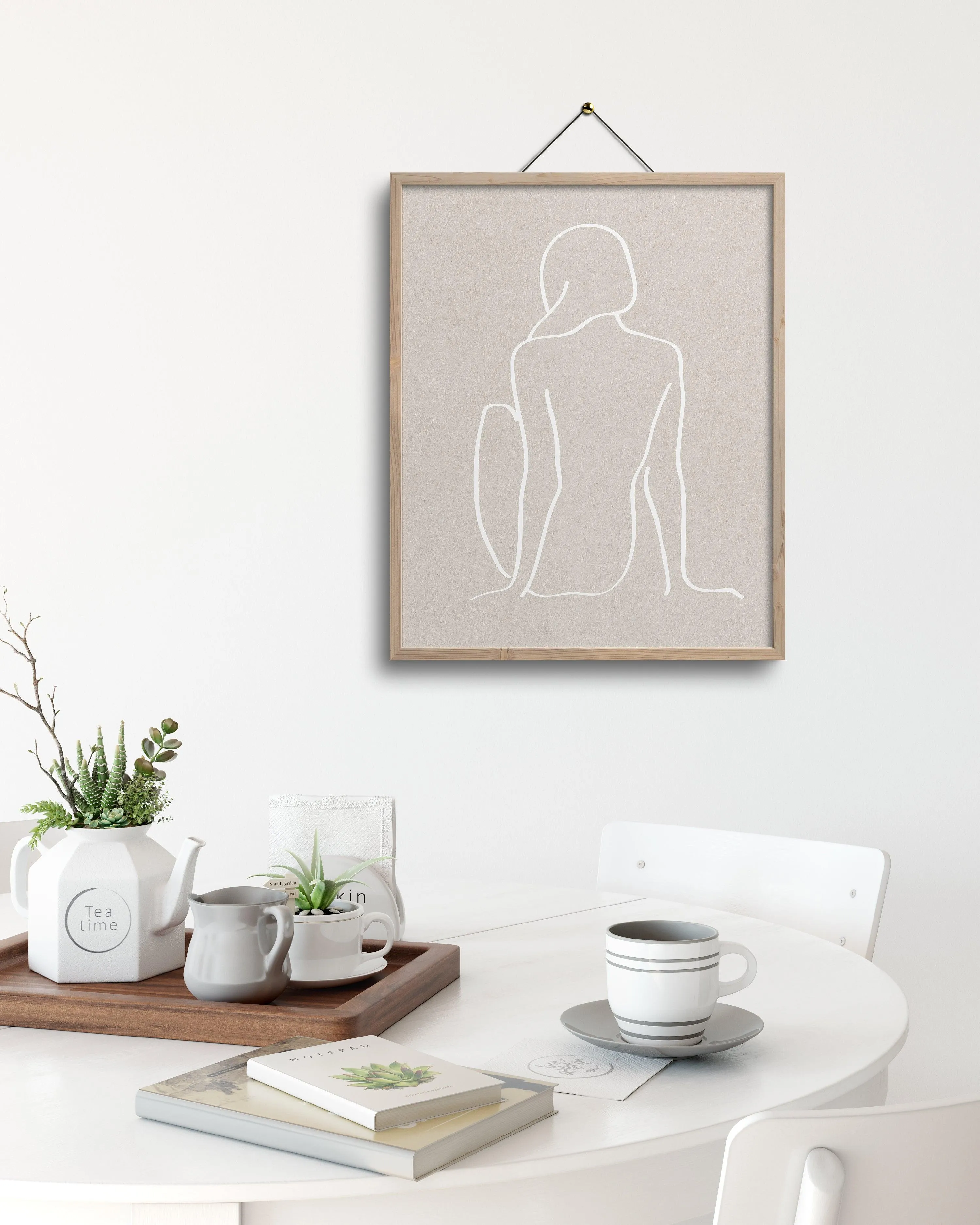 figure 1 art print in cement