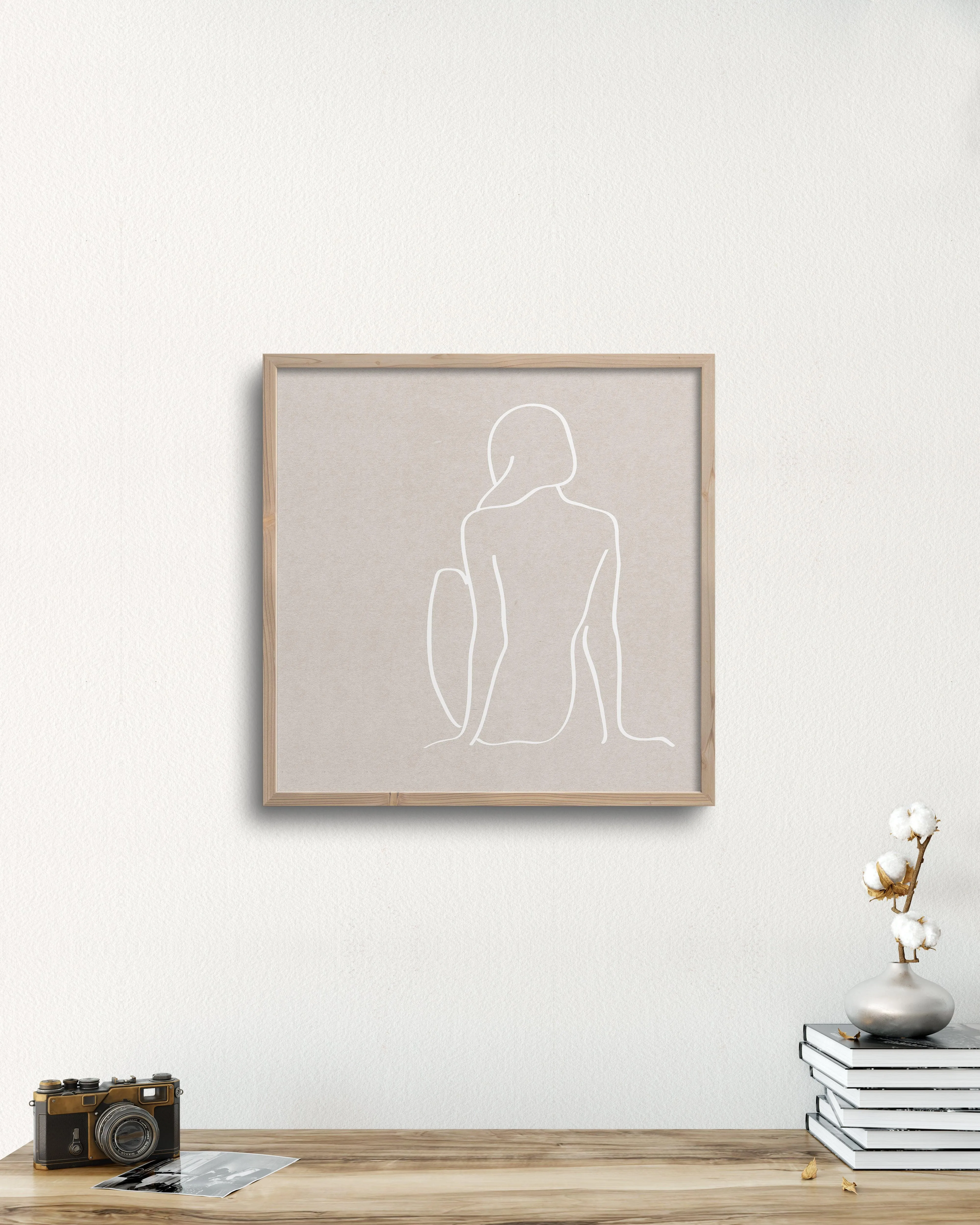 figure 1 art print in cement