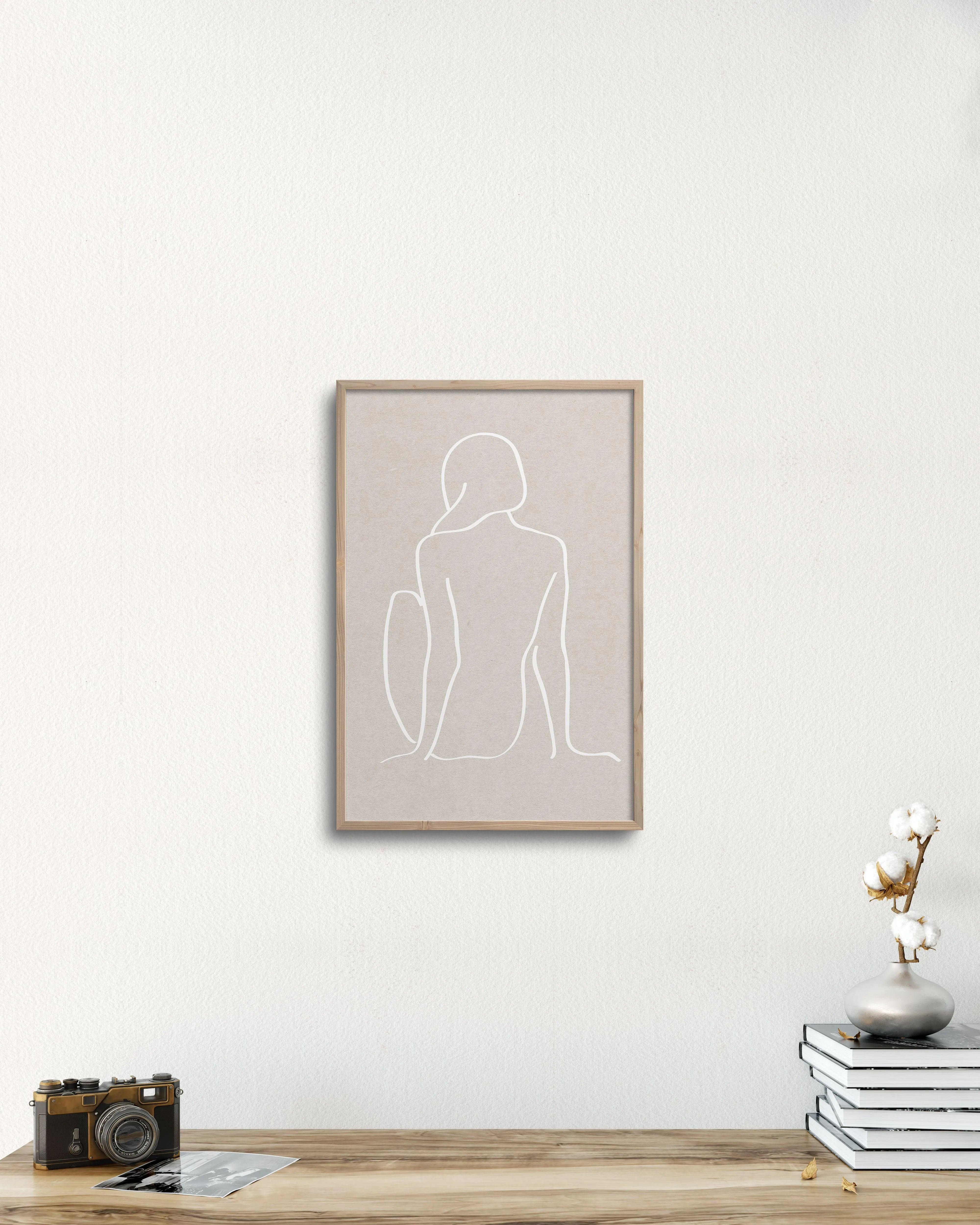 figure 1 art print in cement