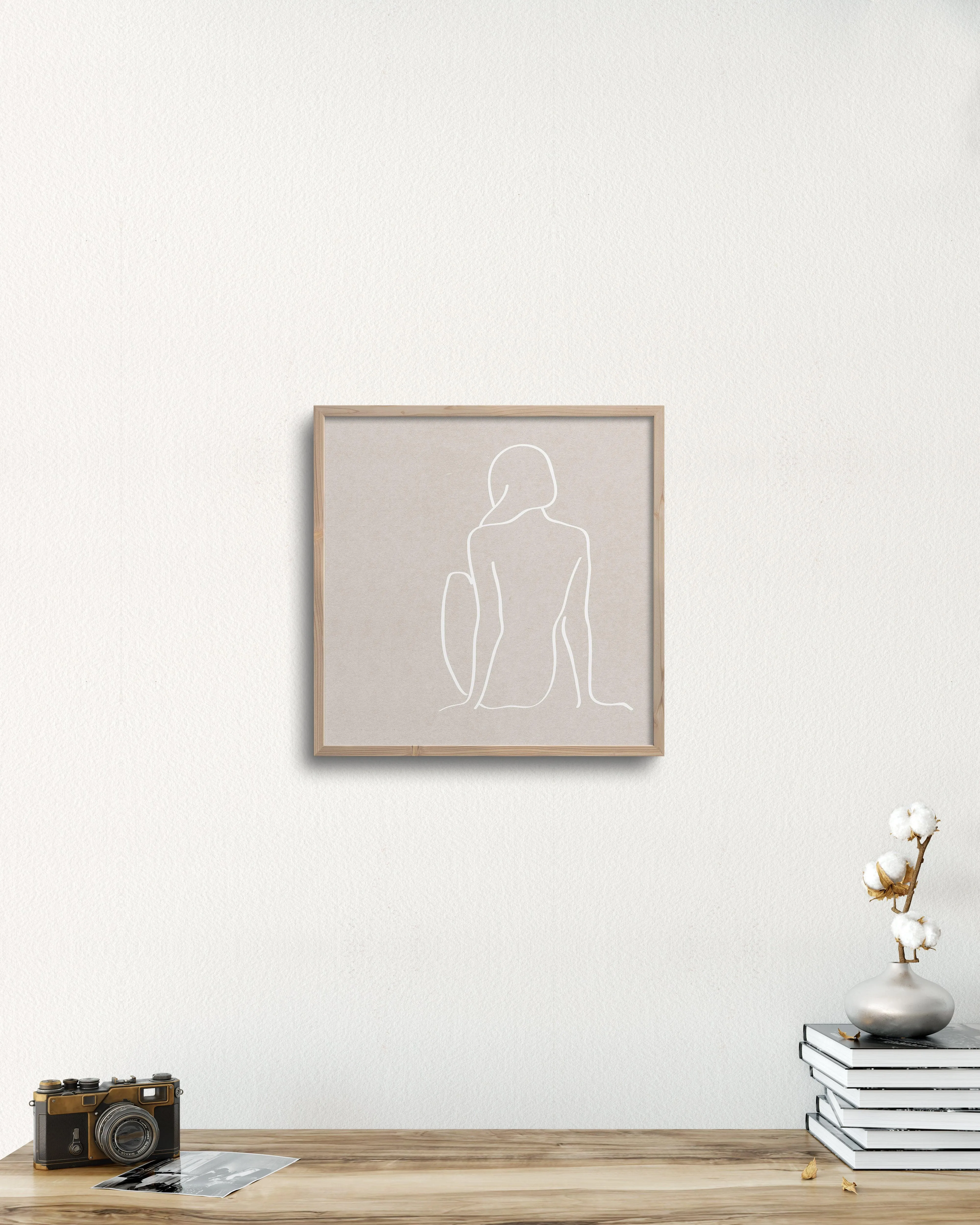 figure 1 art print in cement