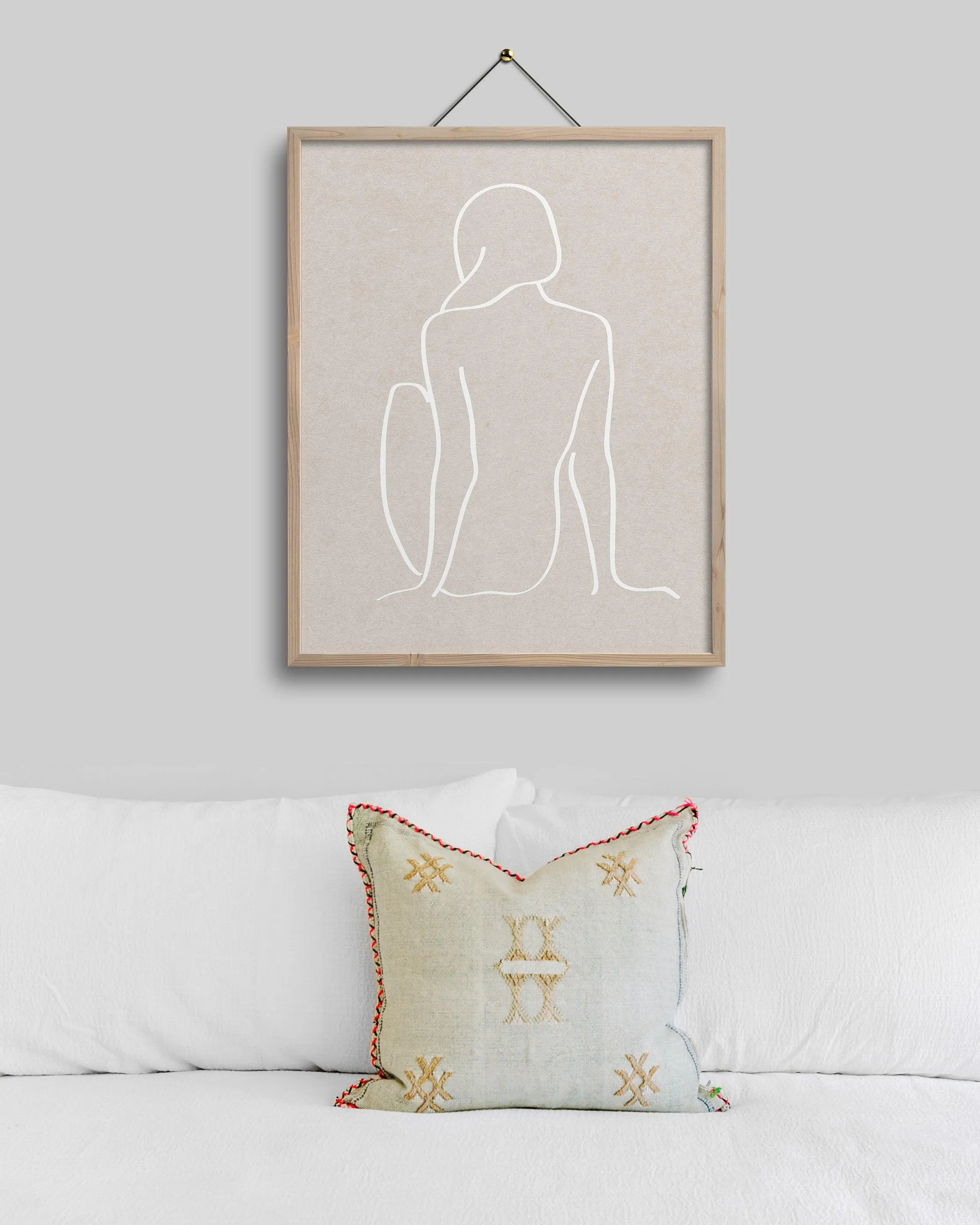 figure 1 art print in cement