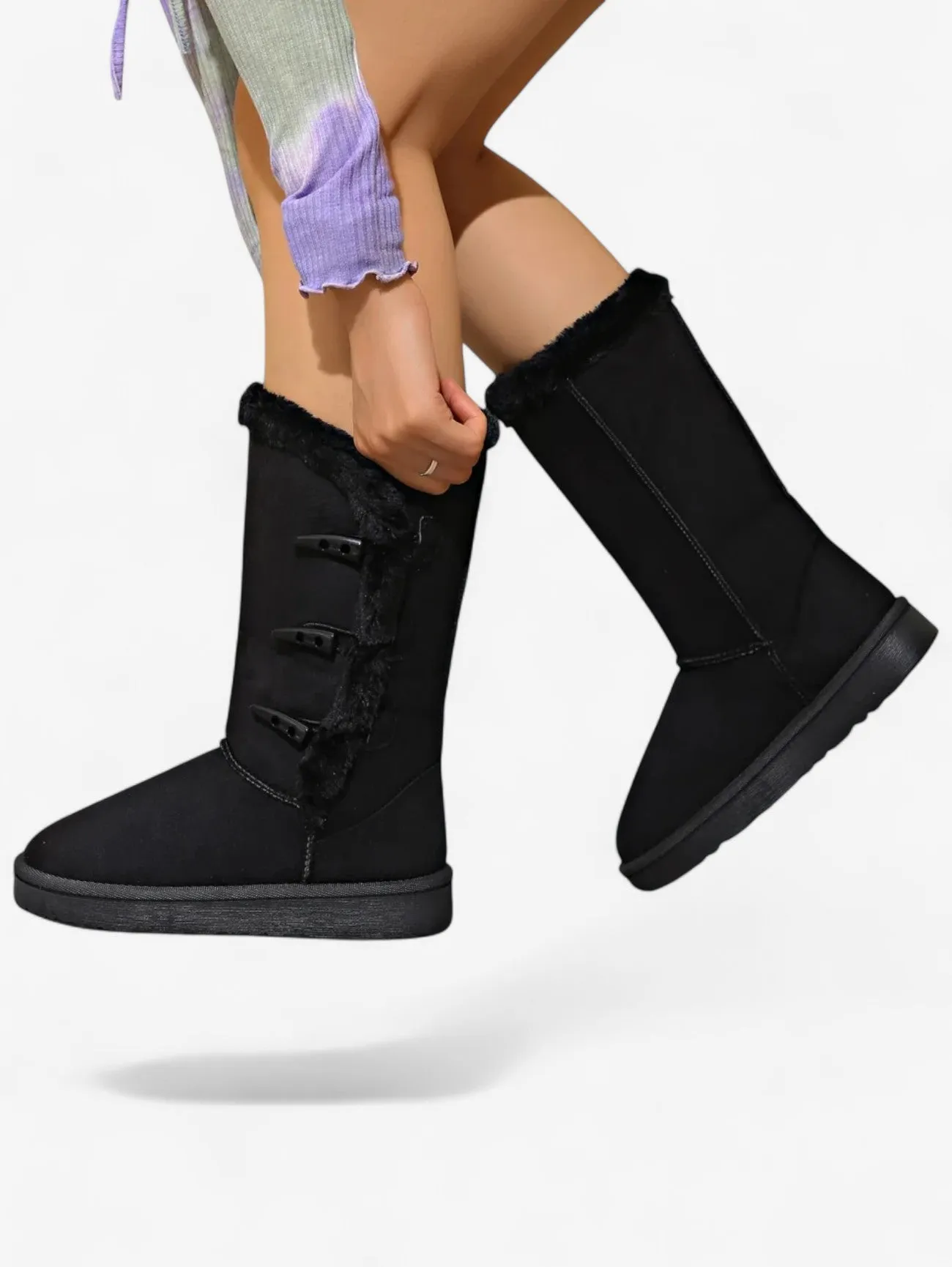 Foxes | Women's Tall Winter Boots with Elegant Toggle Closure