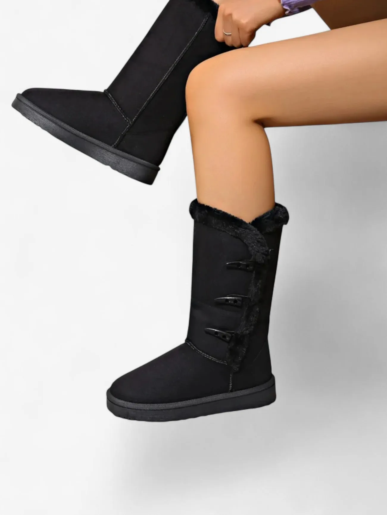 Foxes | Women's Tall Winter Boots with Elegant Toggle Closure