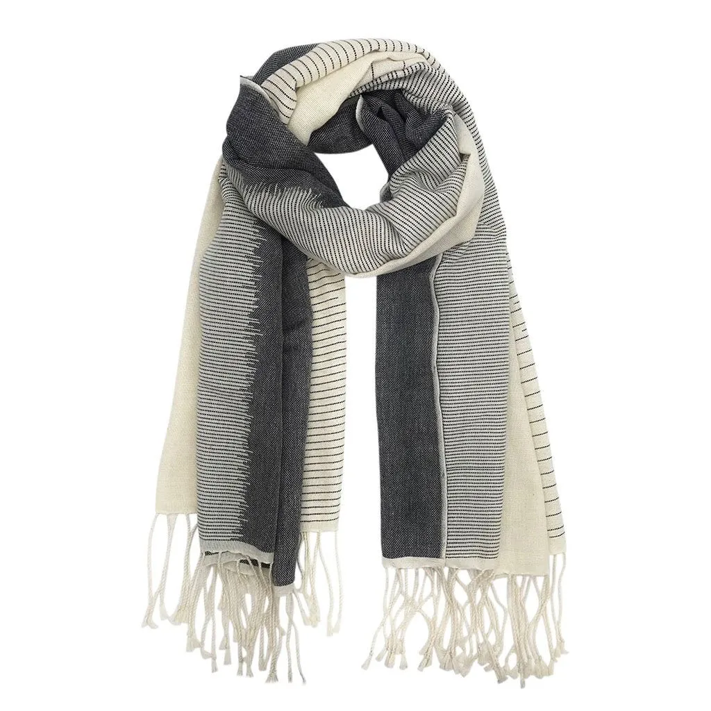 Fringed Organic Cotton Scarf
