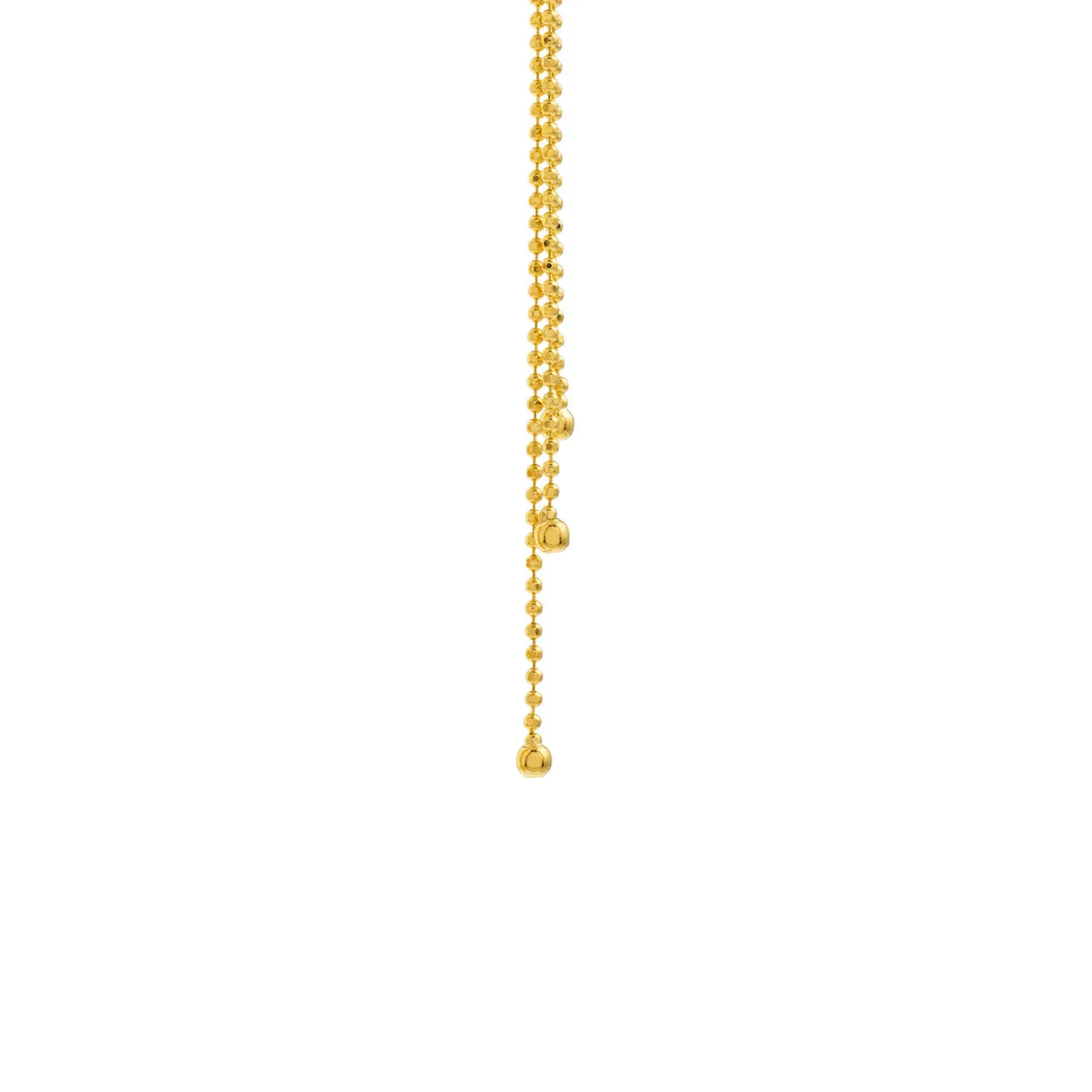 Front and Back Diamond-Cut Bead Earrings