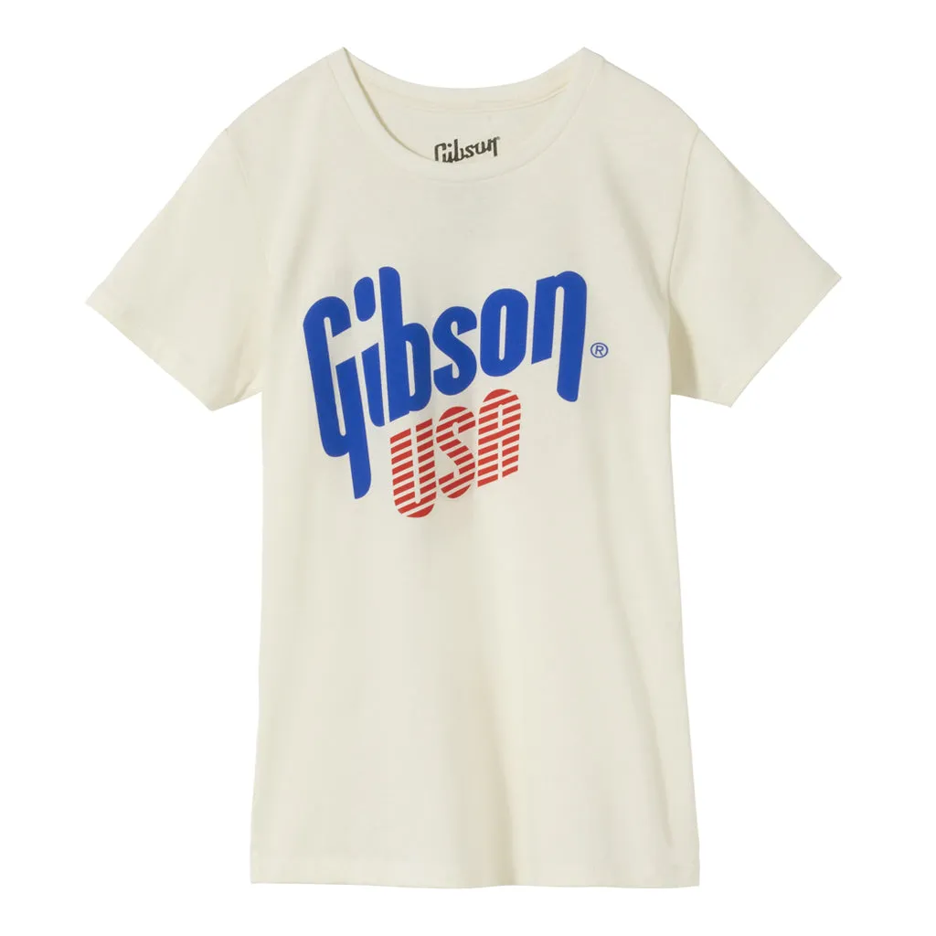 Gibson USA Womens Tee Vintage White 3XL