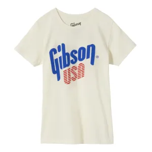 Gibson USA Womens Tee Vintage White 3XL