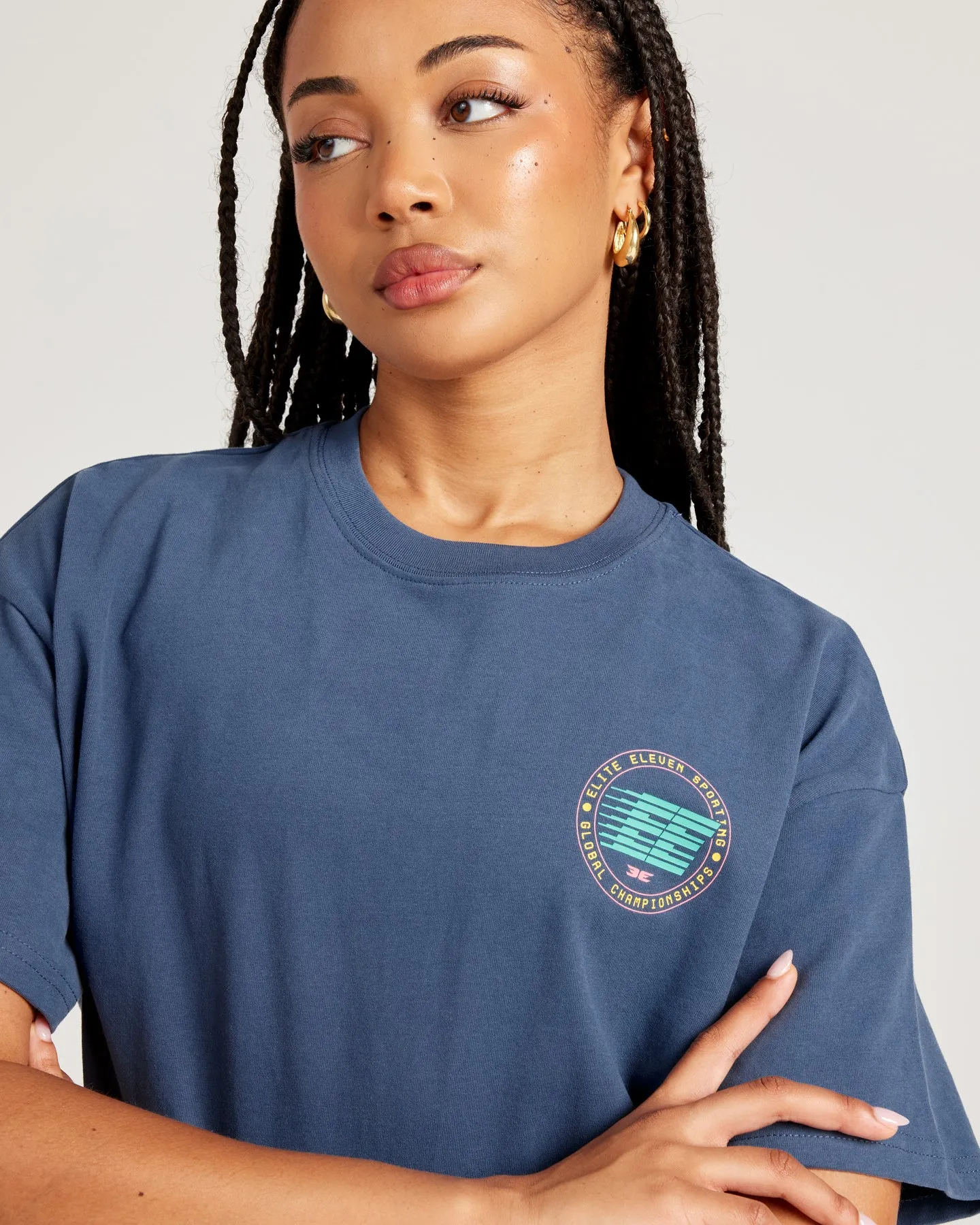 Global Championship Women's Tee - Navy