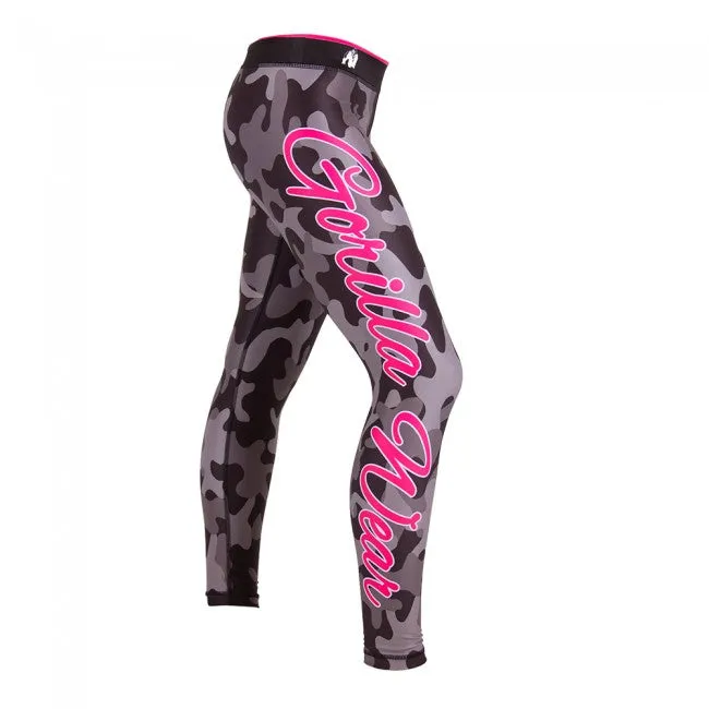 Gorilla Wear - Camo Tights - Black/Gray/Pink
