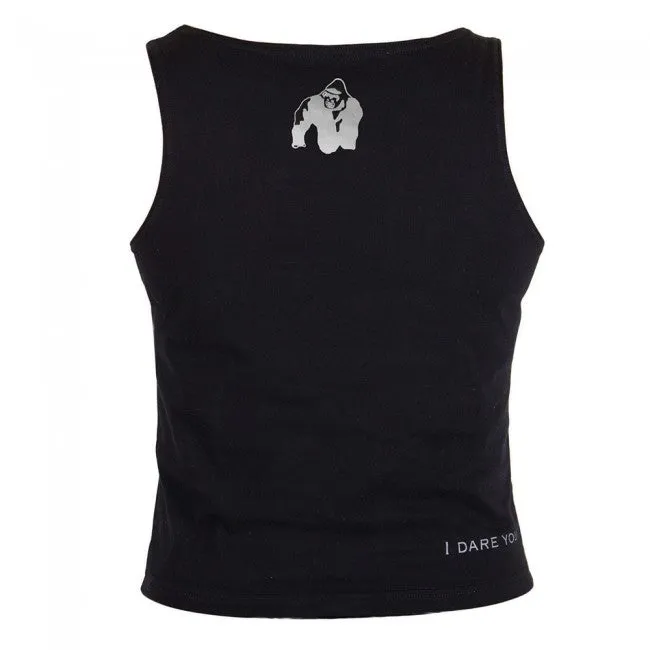 Gorilla Wear - Oakland Crop Tank - Black/Neon Lime Camo