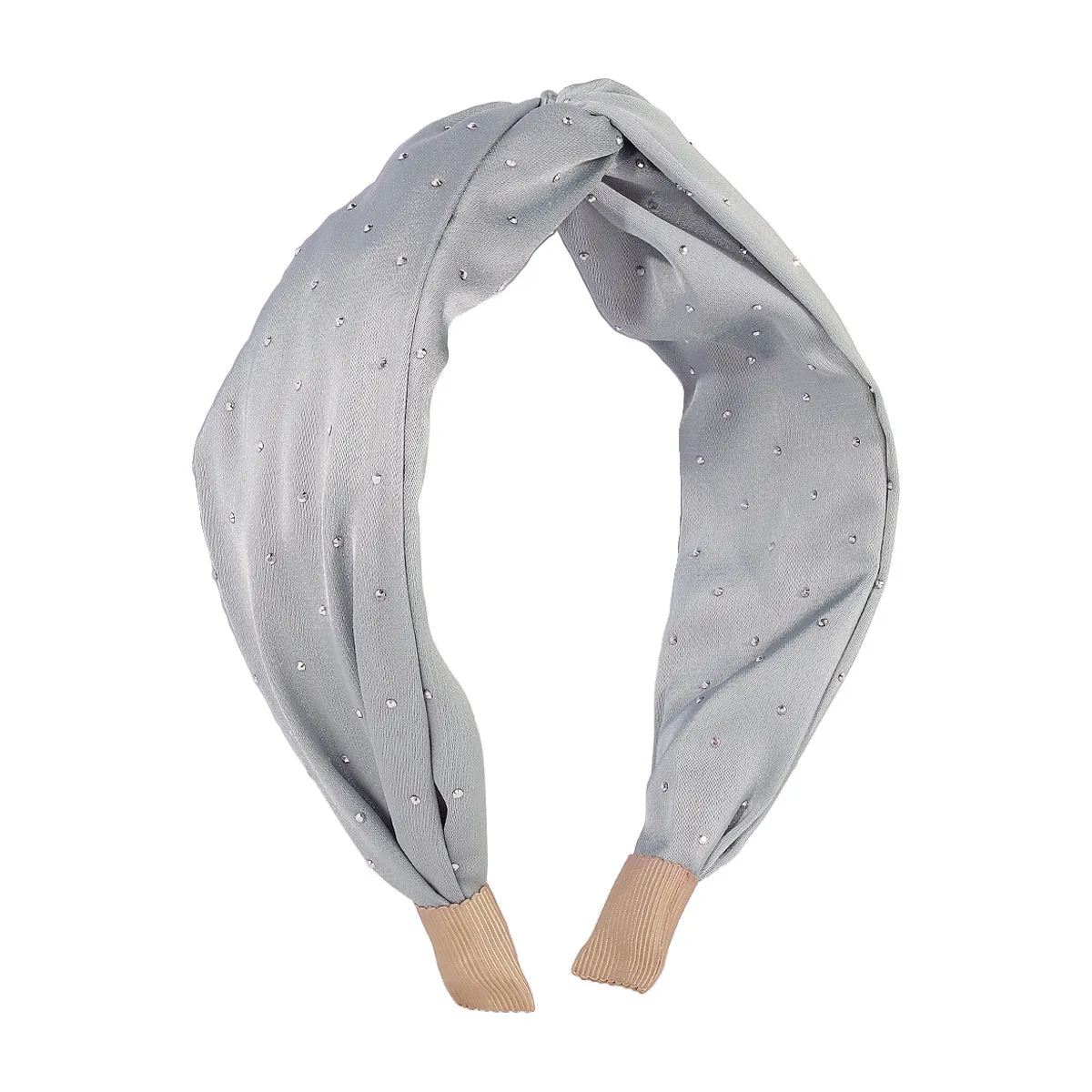 Gray & Cubic Zirconia Knot Hard Headband