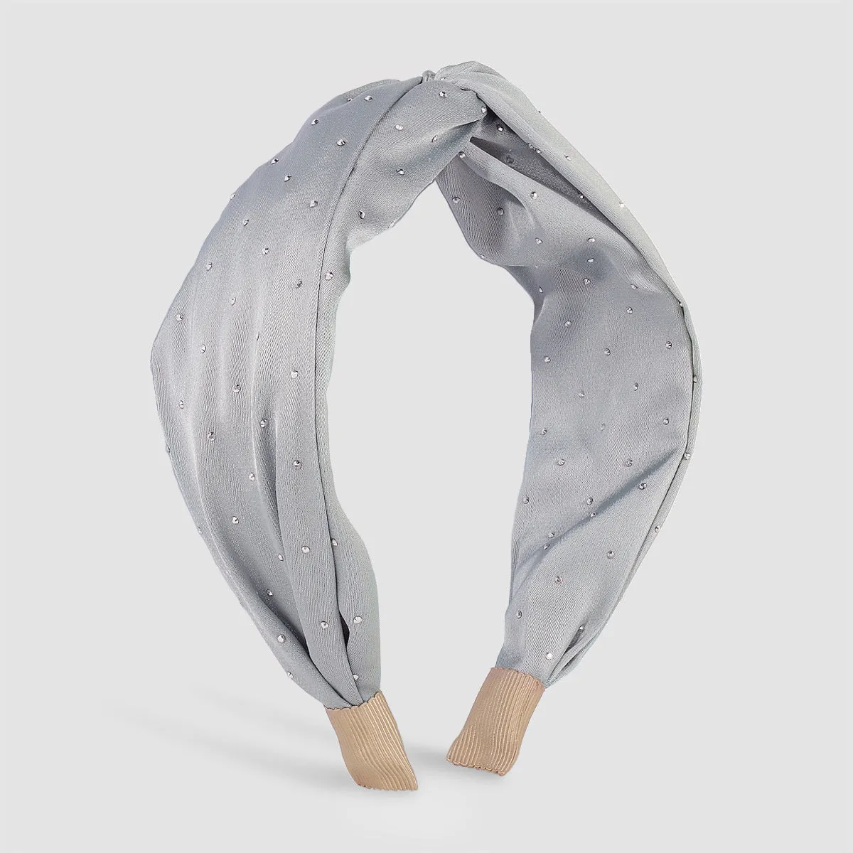 Gray & Cubic Zirconia Knot Hard Headband