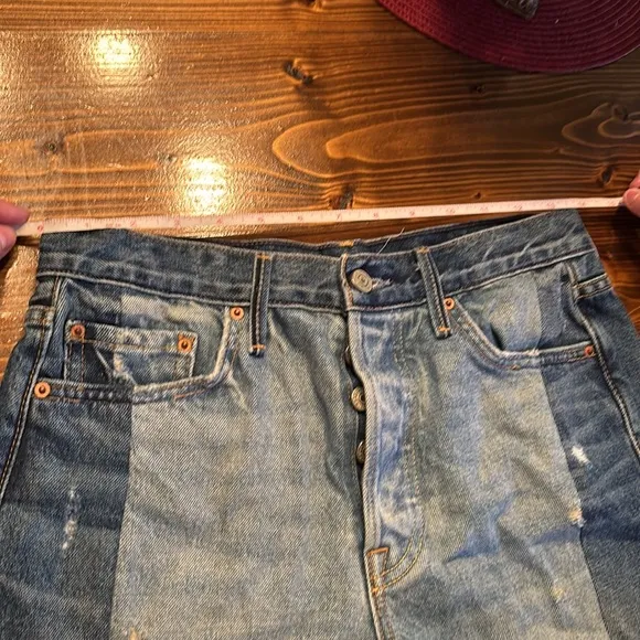 Grlfrnd Karolina Two Tone Distressed Cut off Shorts Thunder Road Rare