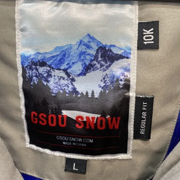 Gsou Snow Colorful Windproof Waterproof Warm Ski Snowboard Jacket 10k