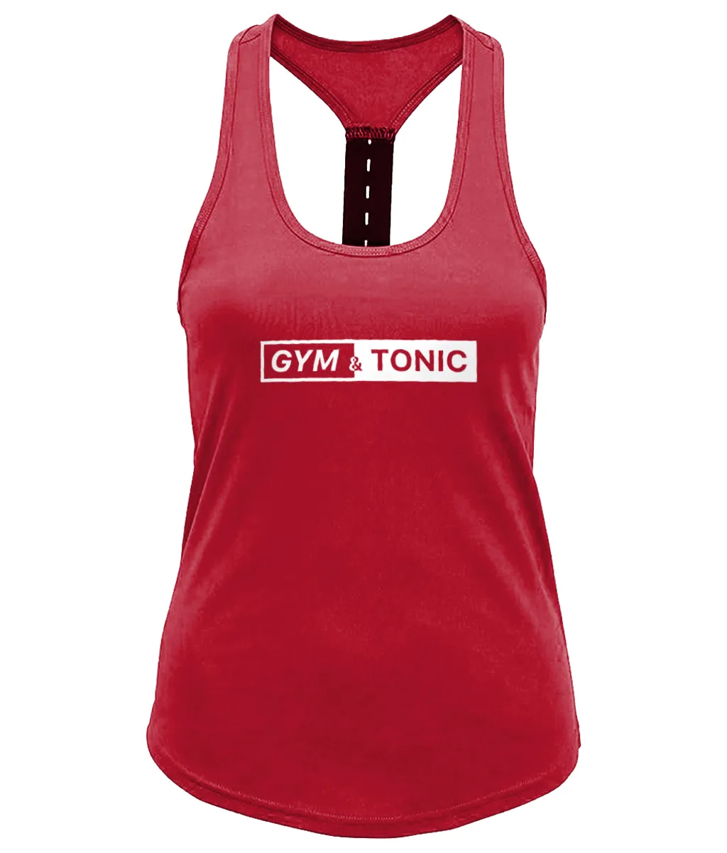Gym & Tonic Ladies Performance Strap Back Gym Vest
