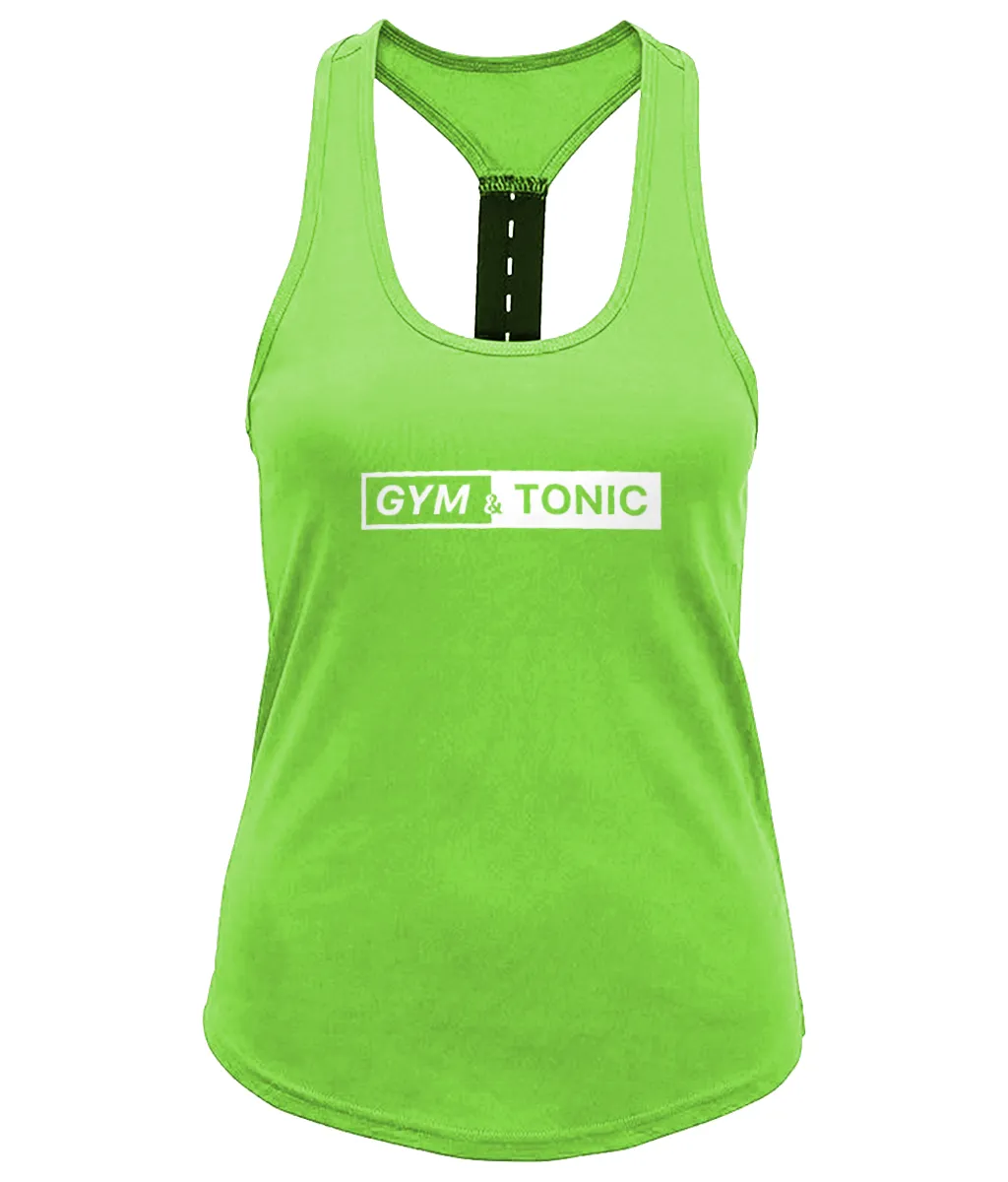 Gym & Tonic Ladies Performance Strap Back Gym Vest