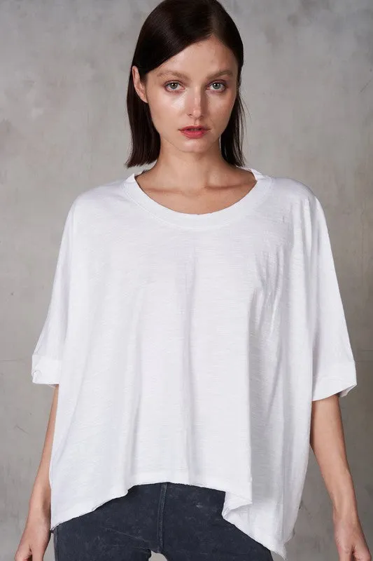 Half Sleeve Boxy Crop Top