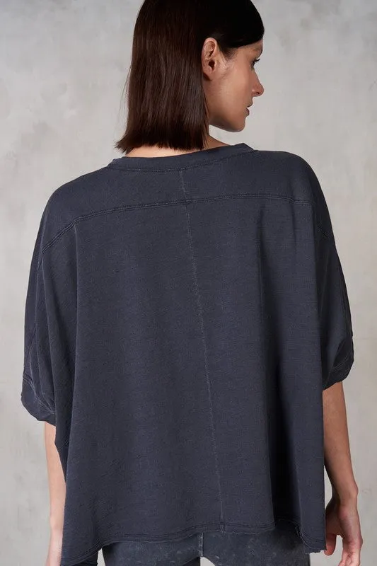 Half Sleeve Boxy Crop Top
