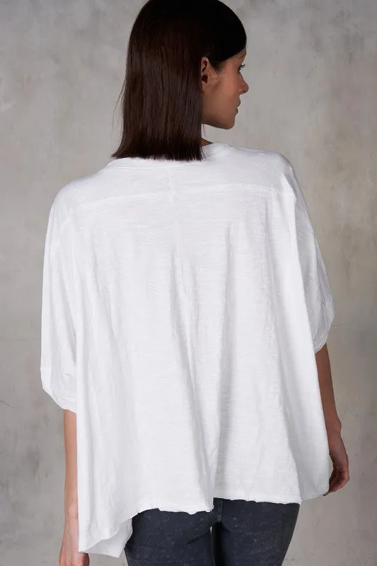 Half Sleeve Boxy Crop Top