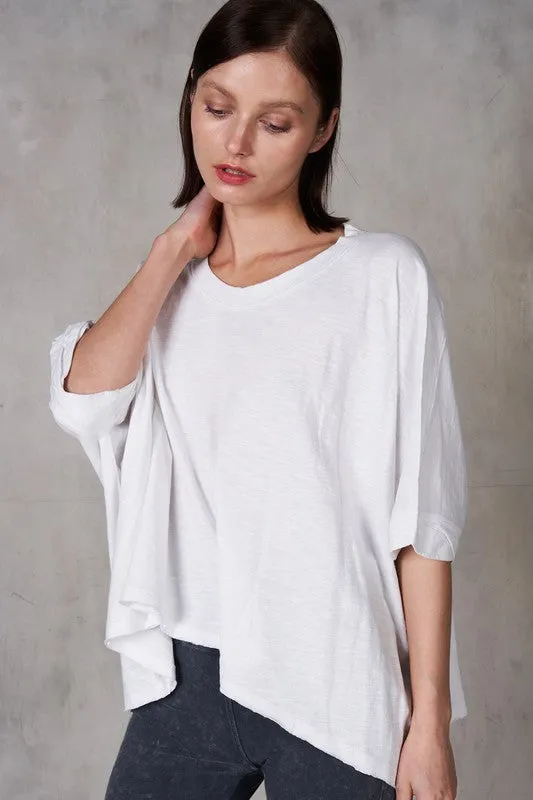 Half Sleeve Boxy Crop Top