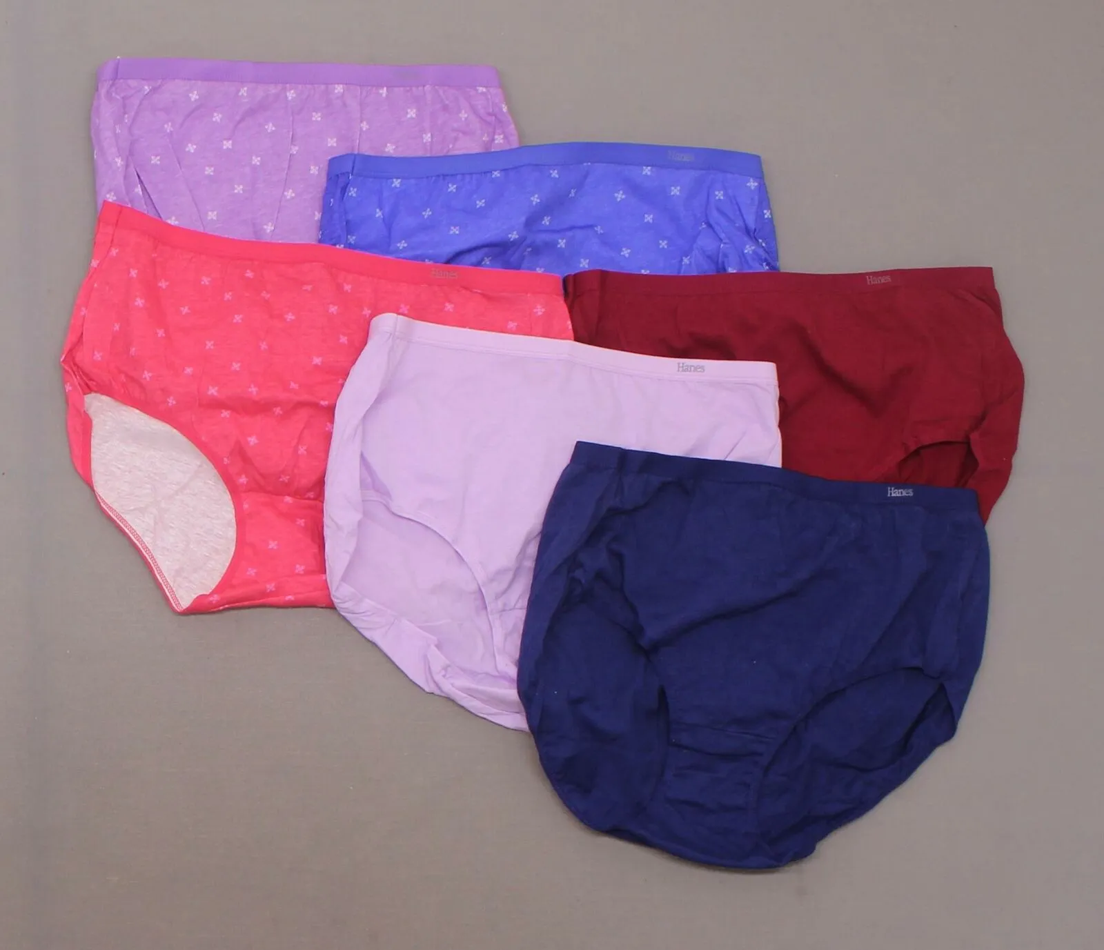 Hanes Premium 6 Pairs Women's Cool & Comfortable Cotton Briefs Panties
