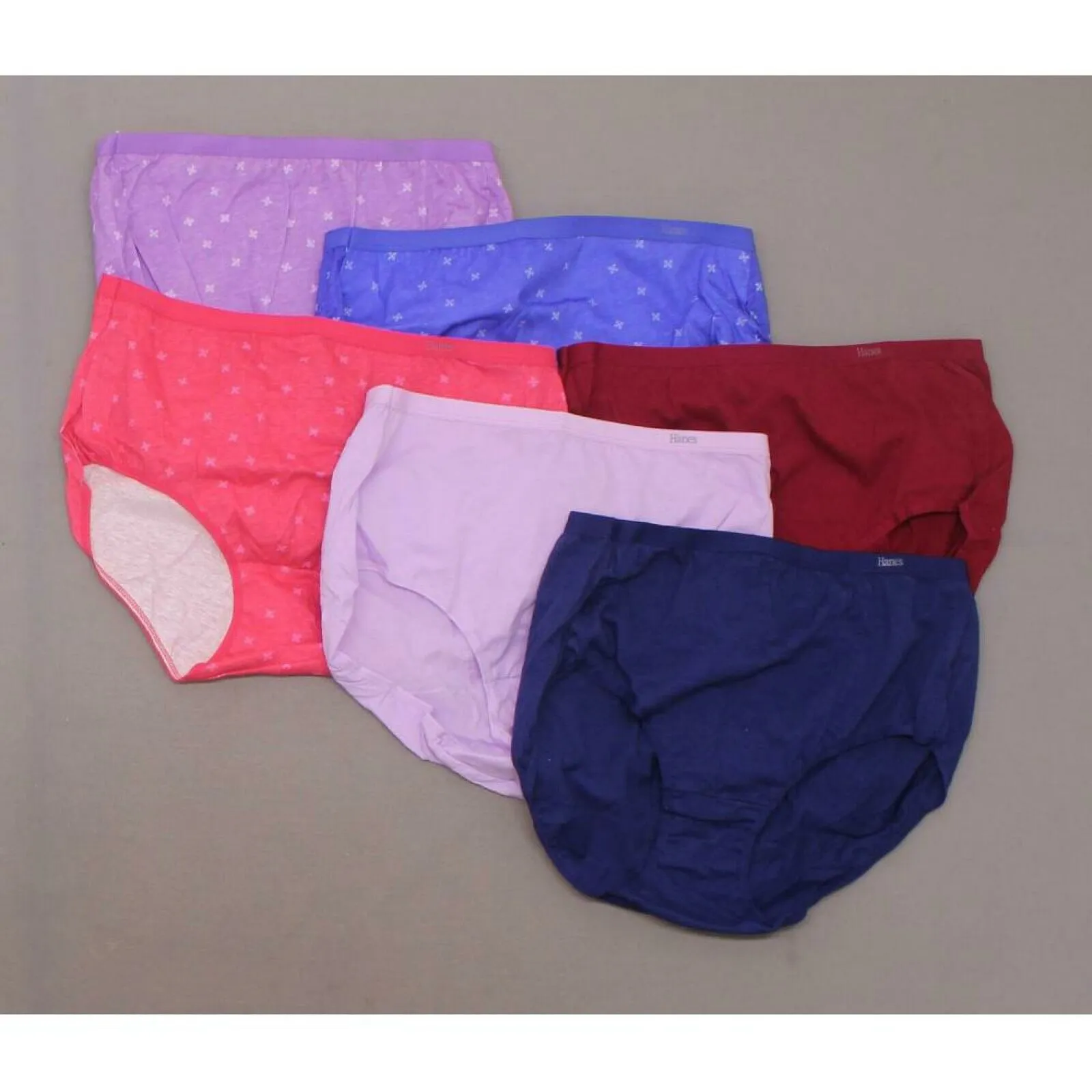 Hanes Premium 6 Pairs Women's Cool & Comfortable Cotton Briefs Panties
