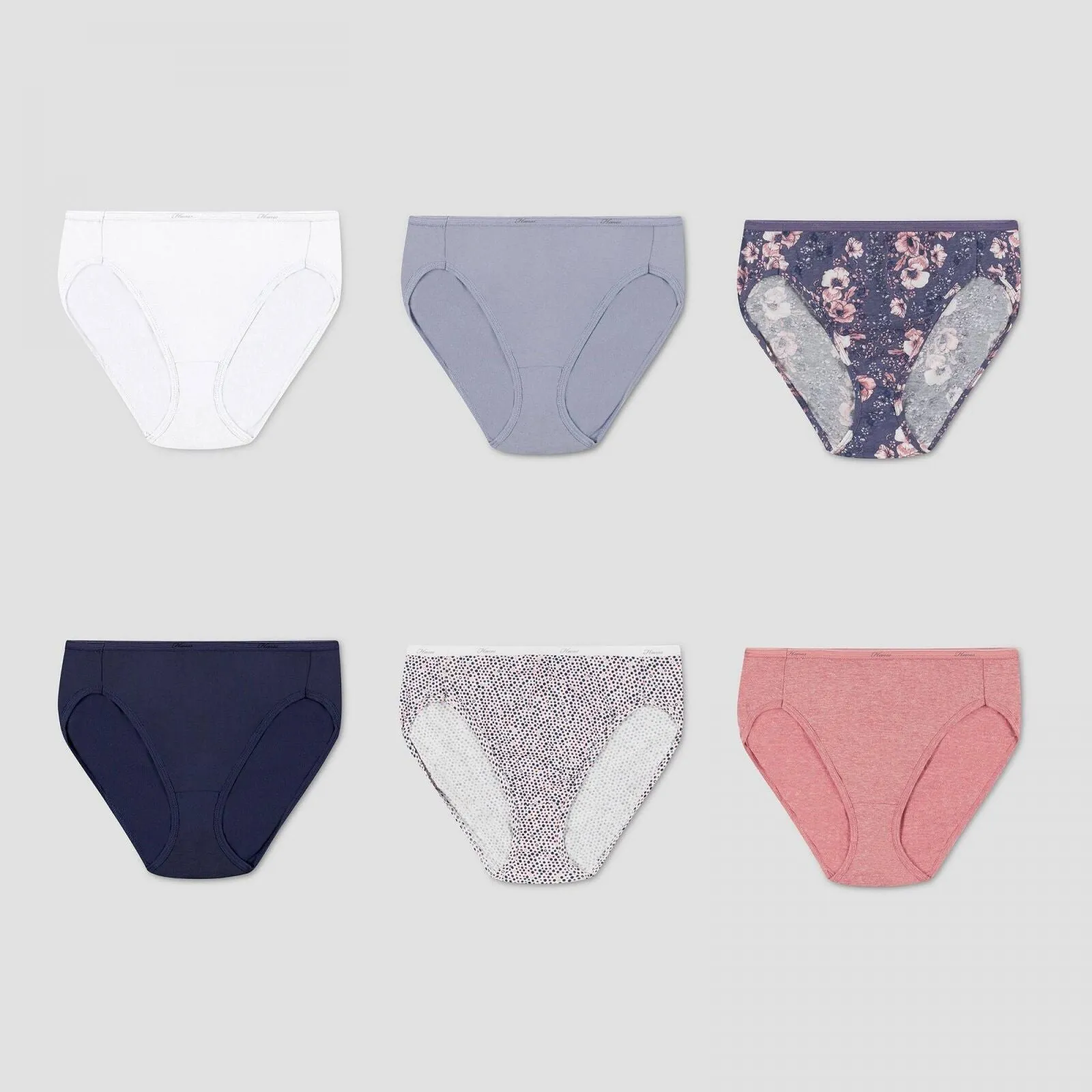 Hanes Women's Hi-Cut Panties PP43WB 6pk PP43WB Colors May Vary 9