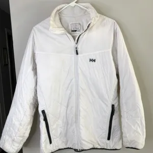 Helly Hansen Women's White Puffer Jacket Size XL Winter Ski Coat Warm Puffy L