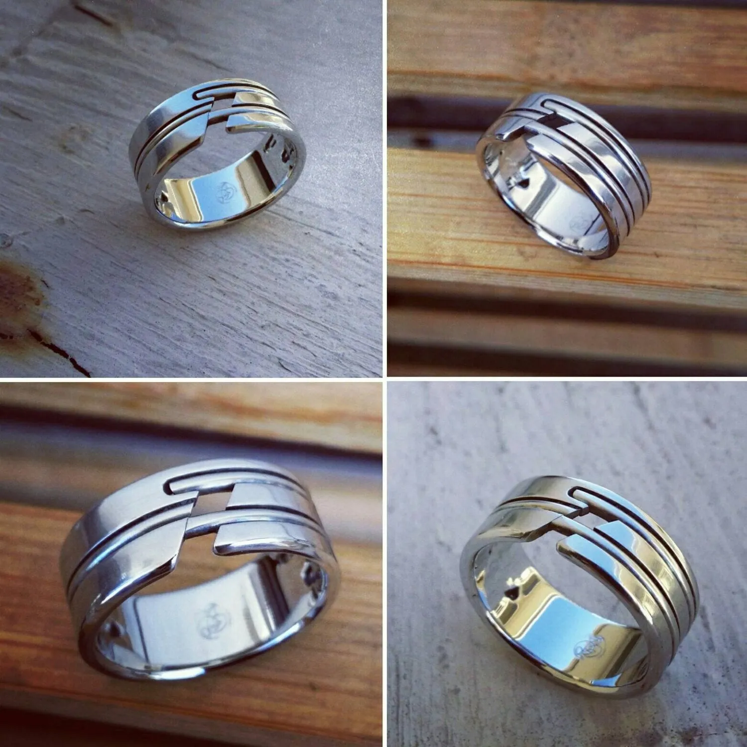 His & Her's "APPROXI" set muliple options available  (hypoallergenic- handmade) stainless steel his and hers ring set womens rings