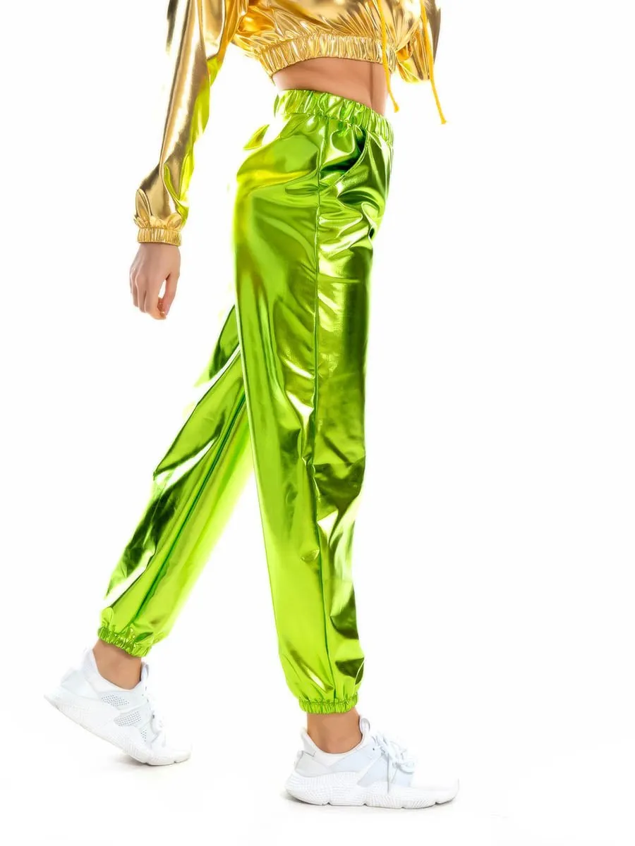 Holographic Women's Festival Rave Pants