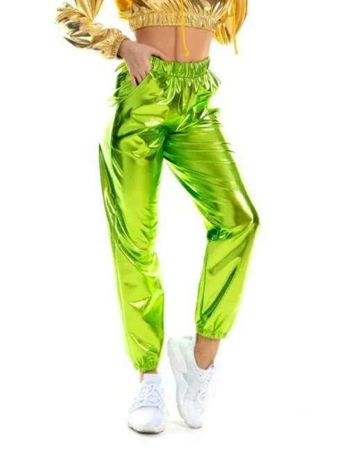 Holographic Women's Festival Rave Pants